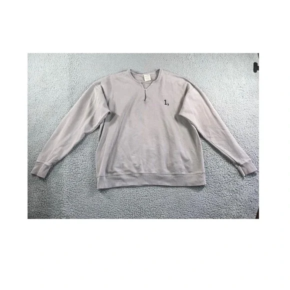 ComfortWash Hanes Sweatshirt XL Long Sleeve Pullover Embroidered 1 Grunge Unisex - Picture 2 of 9